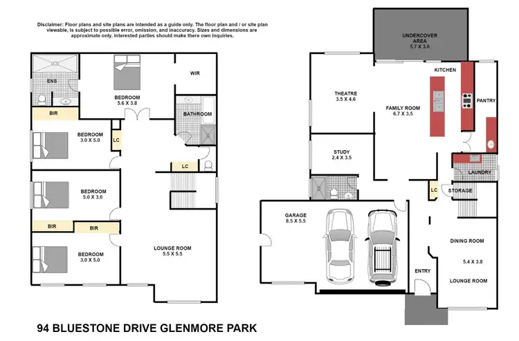 Floorplan of Homely house listing, 94 Bluestone Drive, Glenmore Park NSW 2745