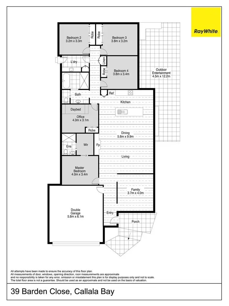 Floorplan of Homely house listing, 39 Barden Close, Callala Bay NSW 2540