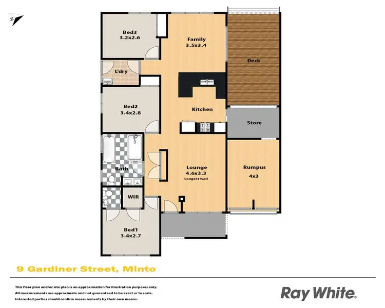 Floorplan of Homely house listing, 9 Gardiner Street, Minto NSW 2566