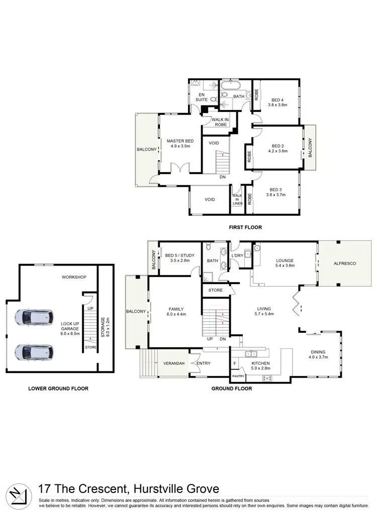 Floorplan of Homely house listing, 17 The Crescent, Hurstville Grove NSW 2220
