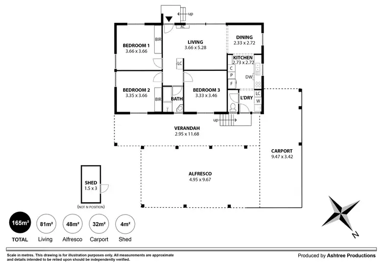 Floorplan of Homely house listing, 14 Cugera Avenue, Ingle Farm SA 5098