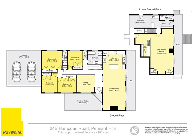 Floorplan of Homely house listing, 34B Hampden Road, Pennant Hills NSW 2120