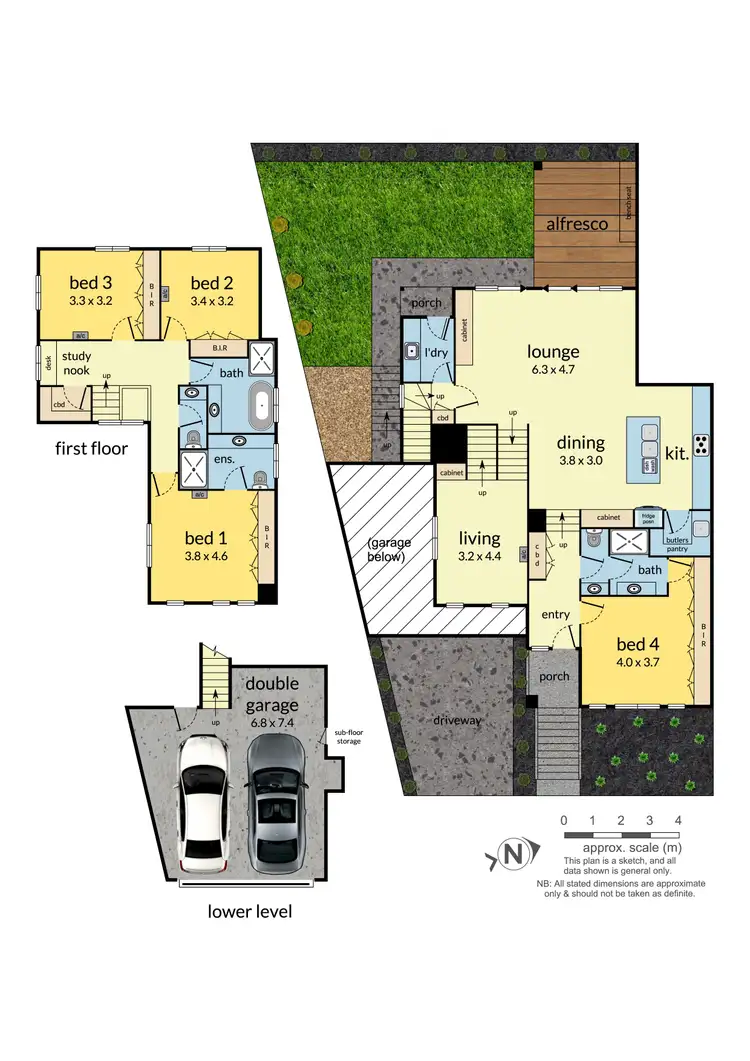 Floorplan of Homely townhouse listing, 74B Albert Street, Mount Waverley VIC 3149