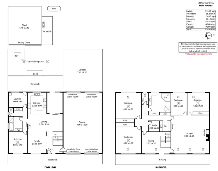 Floorplan of Homely house listing, 54 Dowling Drive, Port Hughes SA 5558