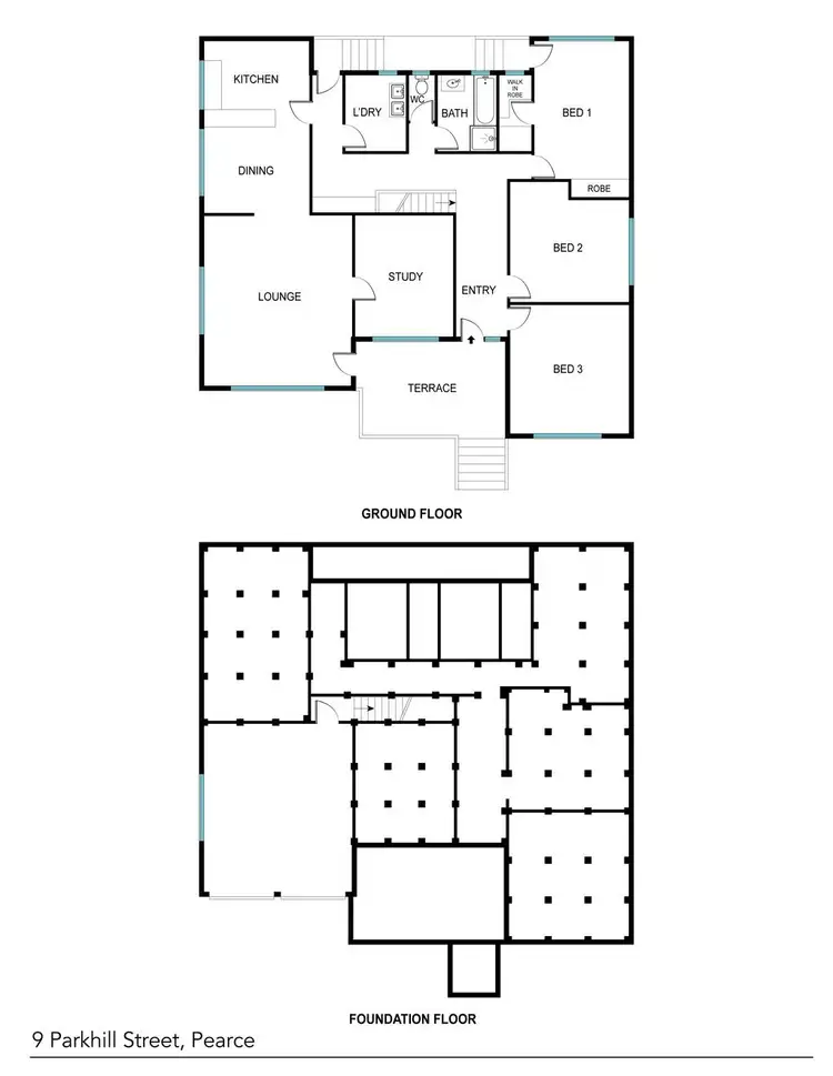 Floorplan of Homely house listing, 9 Parkhill Street, Pearce ACT 2607
