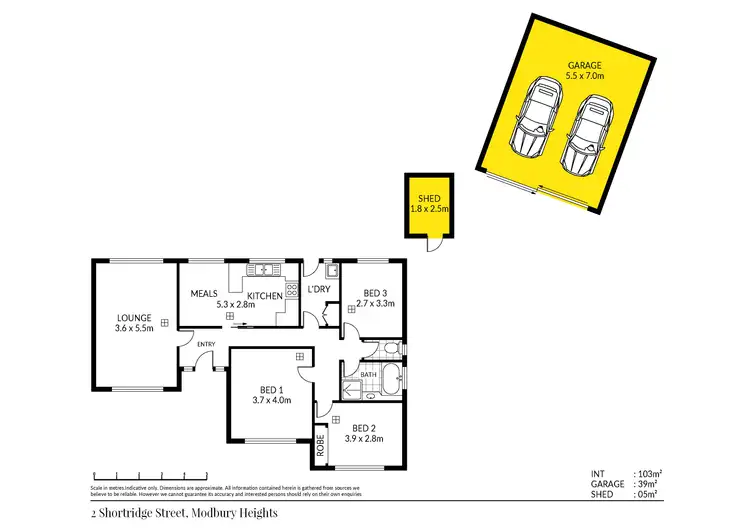 Floorplan of Homely house listing, 2 Shortridge Street, Modbury Heights SA 5092
