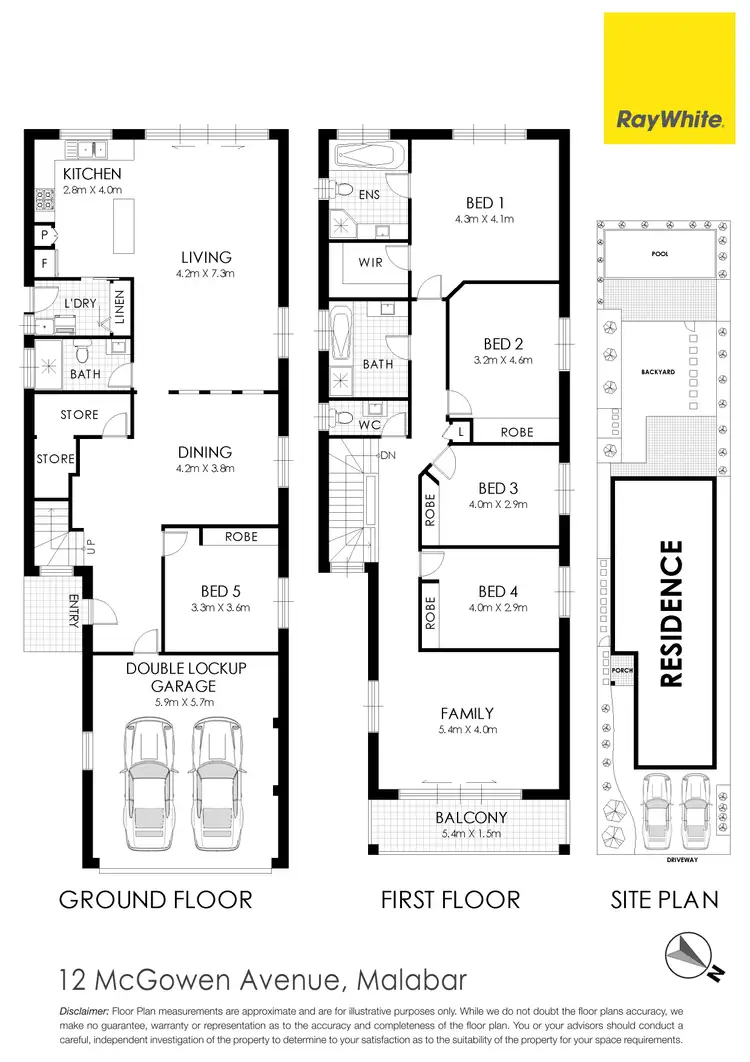 Floorplan of Homely house listing, 12 McGowen Avenue, Malabar NSW 2036