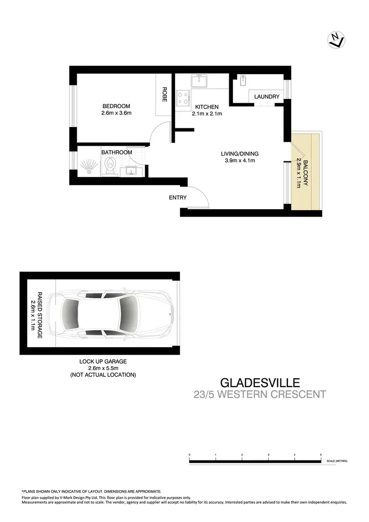 Floorplan of Homely apartment listing, 23/5 Western Crescent, Gladesville NSW 2111