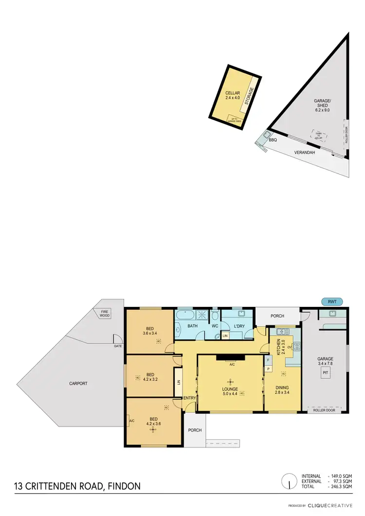 Floorplan of Homely house listing, 13 Crittenden Road, Findon SA 5023