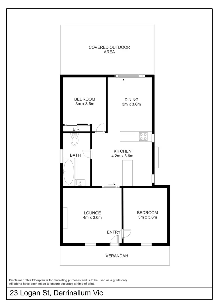 Floorplan of Homely house listing, 23 Logan Street, Derrinallum VIC 3325