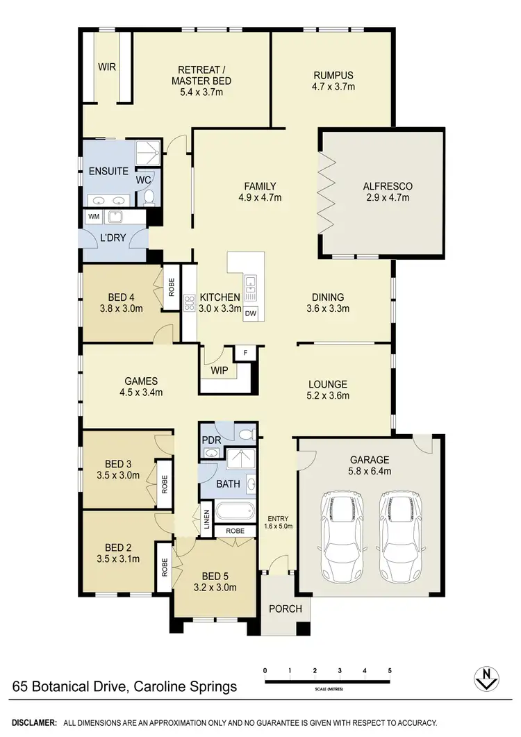 Floorplan of Homely house listing, 65 Botanical Drive, Caroline Springs VIC 3023