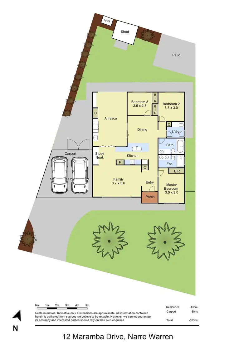 Floorplan of Homely house listing, 12 Maramba Drive, Narre Warren VIC 3805