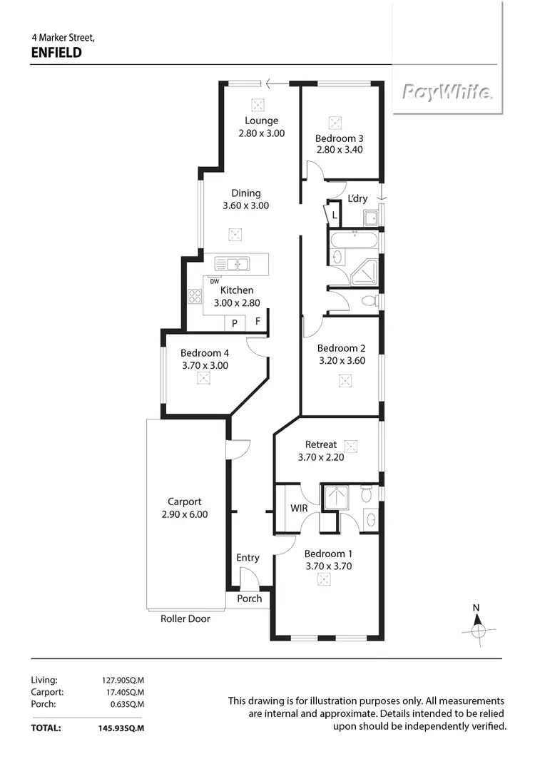Floorplan of Homely house listing, 4 Marker Street, Enfield SA 5085