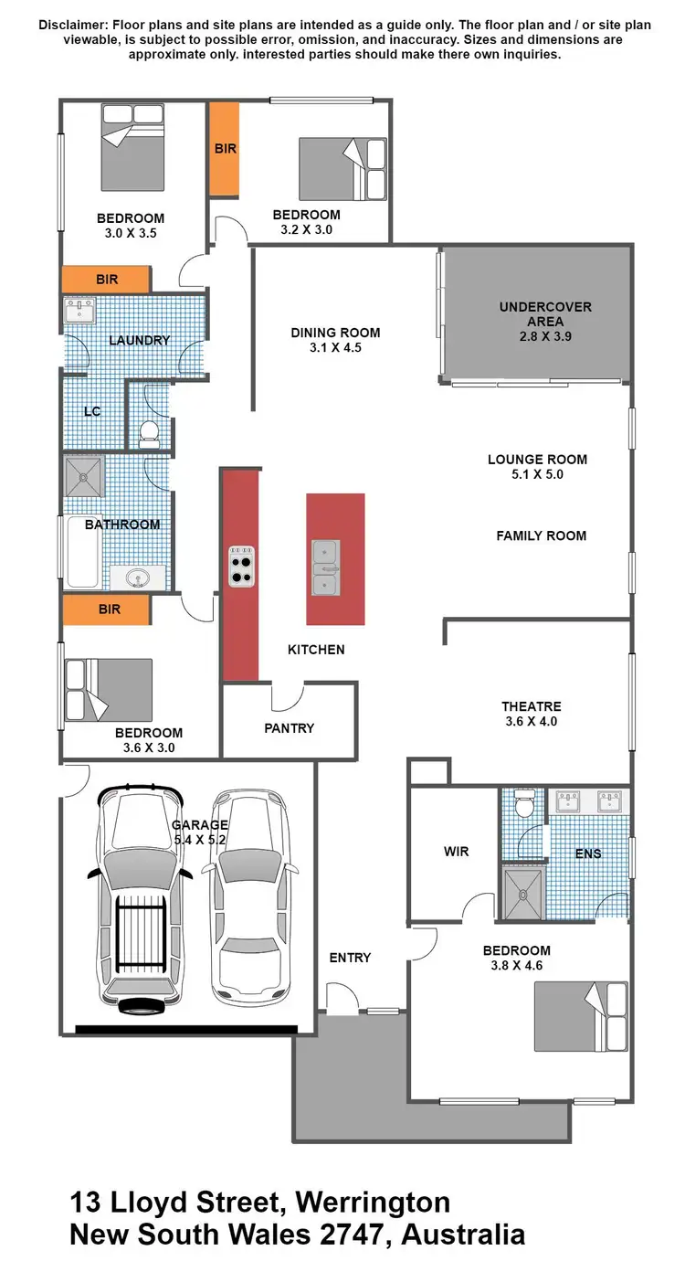Floorplan of Homely house listing, 13 Lloyd Street, Werrington NSW 2747