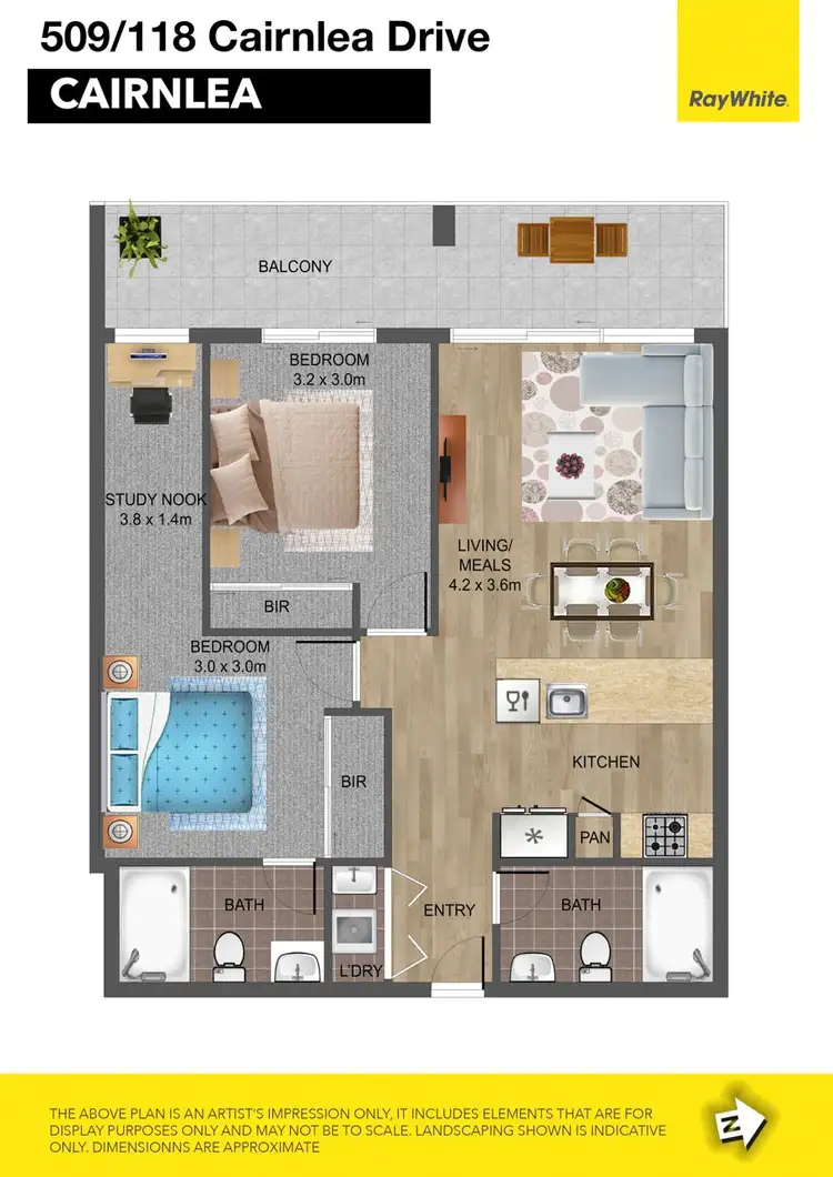 Floorplan of Homely apartment listing, 509/118 Cairnlea Drive, Cairnlea VIC 3023