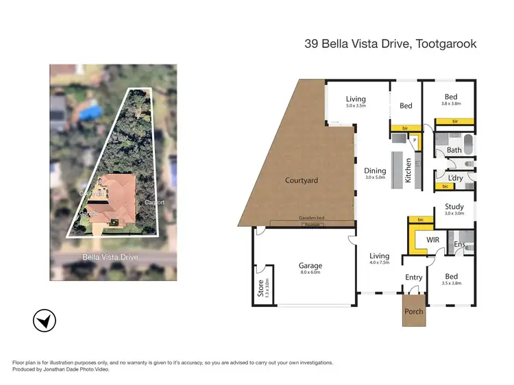 Floorplan of Homely house listing, 39 Bella Vista, Tootgarook VIC 3941