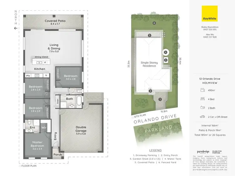 Floorplan of Homely house listing, 12 Orlando Drive, Holmview QLD 4207