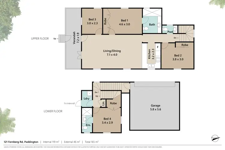 Floorplan of Homely house listing, 121 Fernberg Road, Paddington QLD 4064