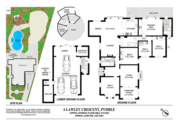 Floorplan of Homely house listing, 6 Lawley Crescent, Pymble NSW 2073