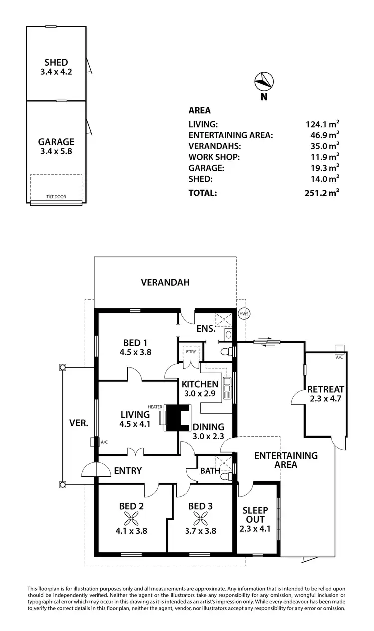 Floorplan of Homely house listing, 207 Railway Terrace, Tailem Bend SA 5260