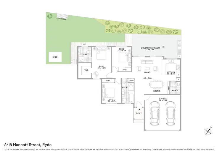 Floorplan of Homely house listing, 2/18 Hancott Street, Ryde NSW 2112