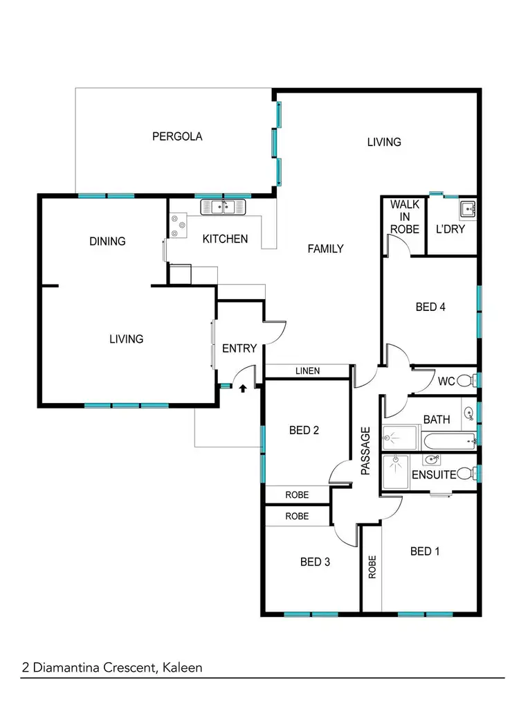 Floorplan of Homely house listing, 2 Diamantina Crescent, Kaleen ACT 2617