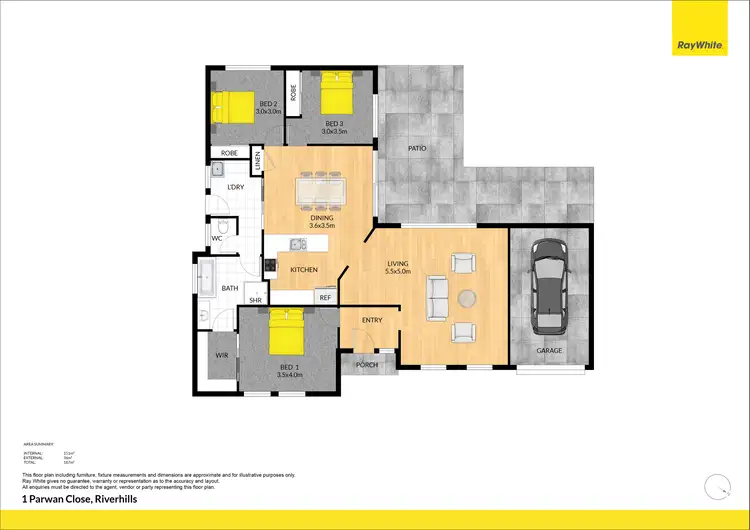 Floorplan of Homely house listing, 1 Parwan Close, Riverhills QLD 4074