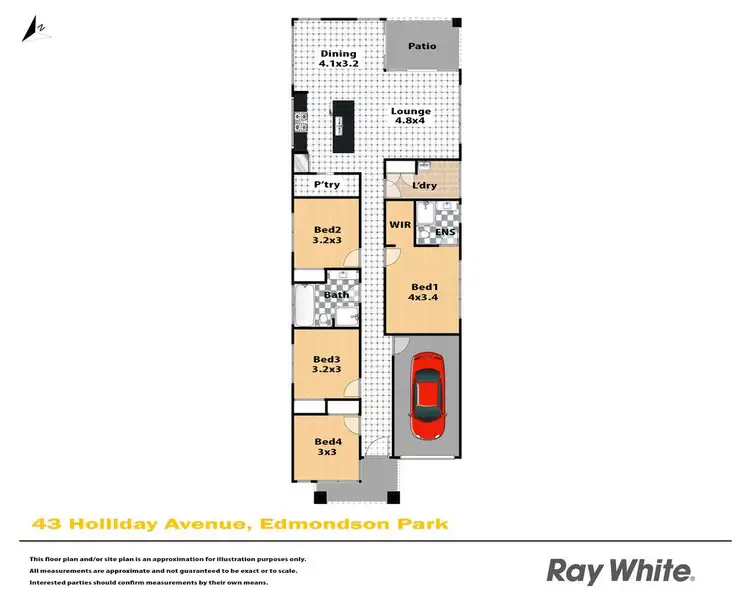 Floorplan of Homely house listing, 43 Holliday Avenue, Edmondson Park NSW 2174