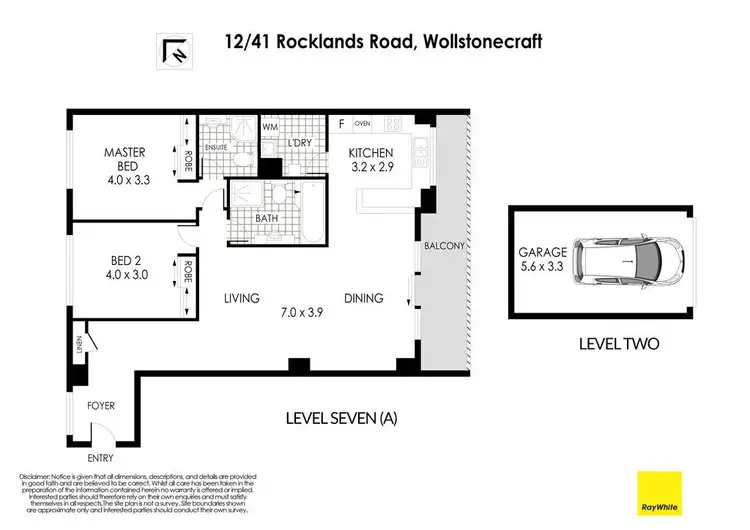Floorplan of Homely apartment listing, 12/41 Rocklands Road, Wollstonecraft NSW 2065