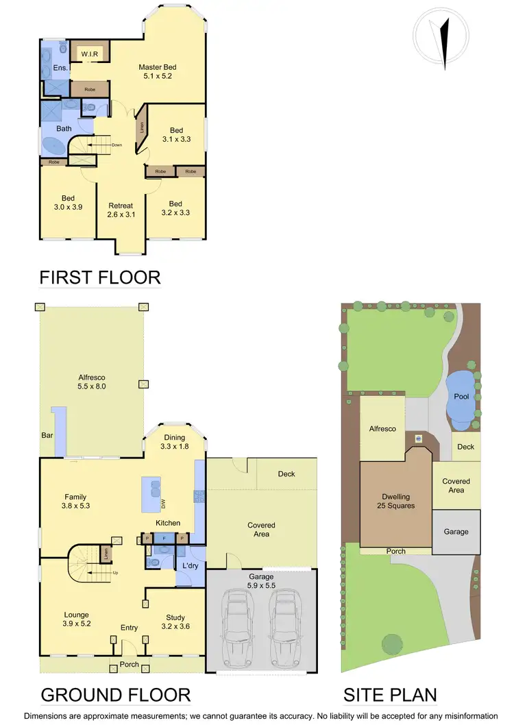 Floorplan of Homely house listing, 5 Montague Court, Rowville VIC 3178