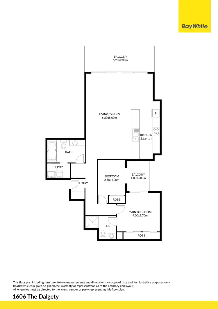 Floorplan of Homely apartment listing, 1606/84-106 Denham Street, Townsville City QLD 4810