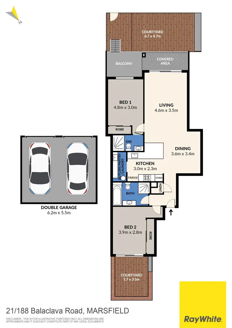 Floorplan of Homely unit listing, 21/188-190 Balaclava Road, Marsfield NSW 2122