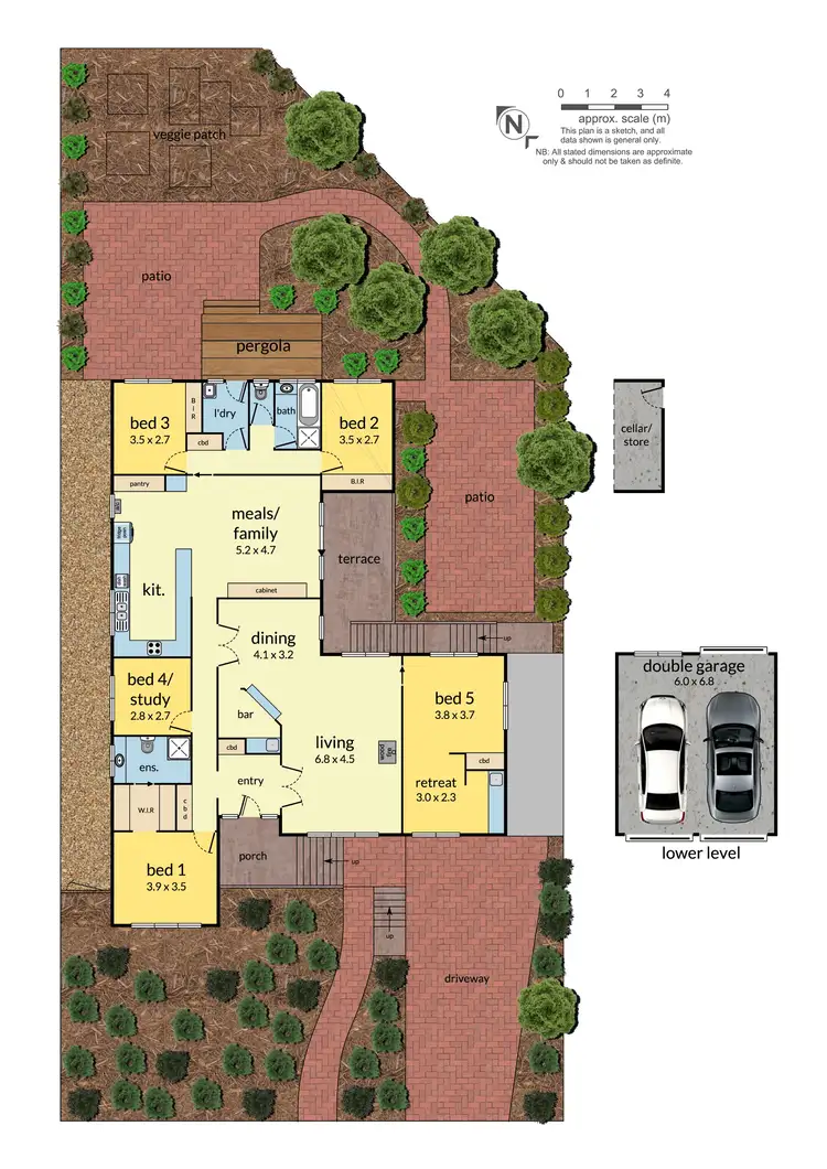 Floorplan of Homely house listing, 13 Great Western Drive, Vermont South VIC 3133