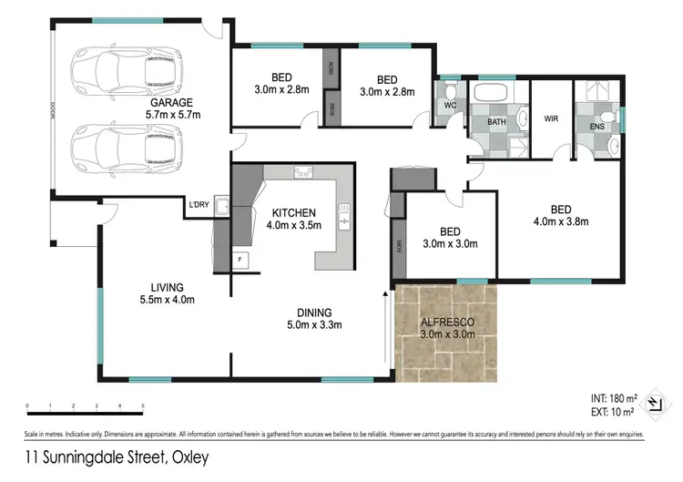 Floorplan of Homely house listing, 11 Sunningdale Street, Oxley QLD 4075