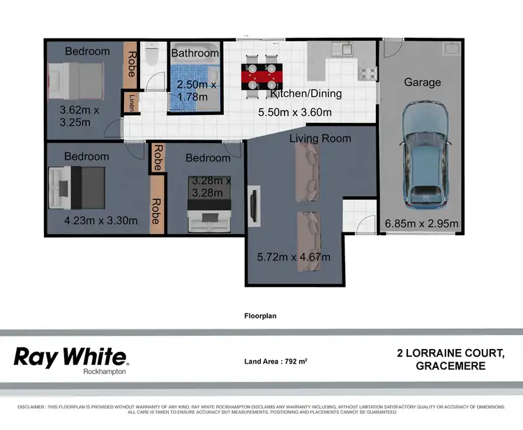 Floorplan of Homely house listing, 2 Lorraine Court, Gracemere QLD 4702