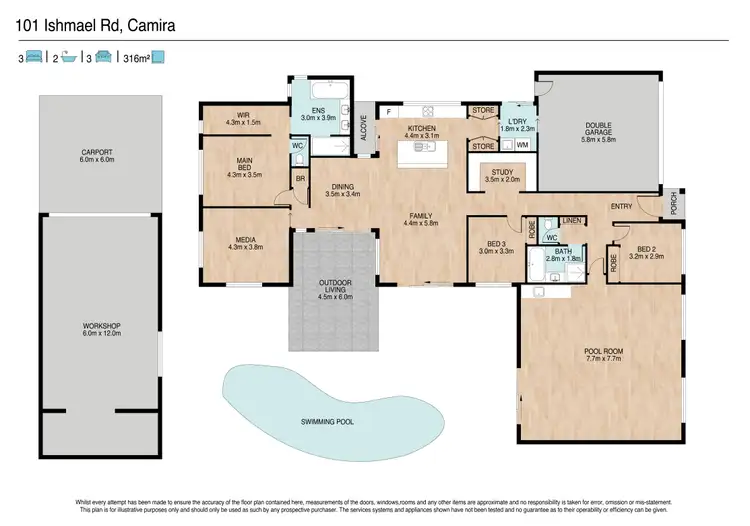 Floorplan of Homely house listing, 101 Ishmael Road, Camira QLD 4300