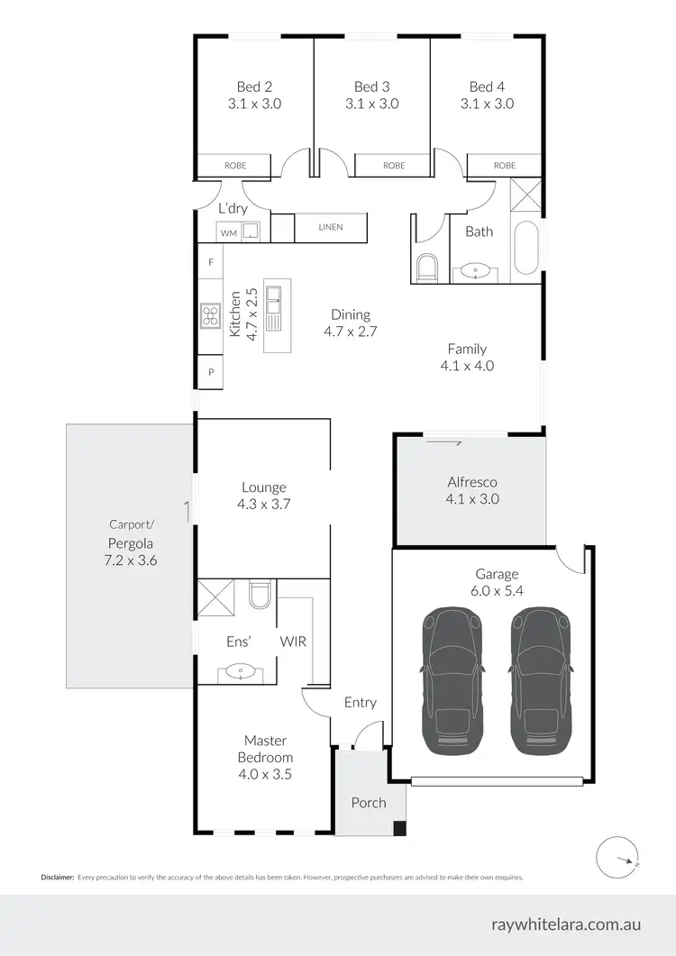Floorplan of Homely house listing, 8 Whistling Duck Drive, Lara VIC 3212