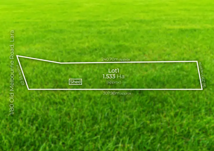 Floorplan of Homely land listing, LOT 1, 80 Old Melbourne Road, Lara VIC 3212