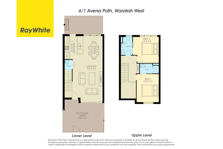 Floorplan of Homely apartment listing, 6/1 Avena Path, Waratah West NSW 2298
