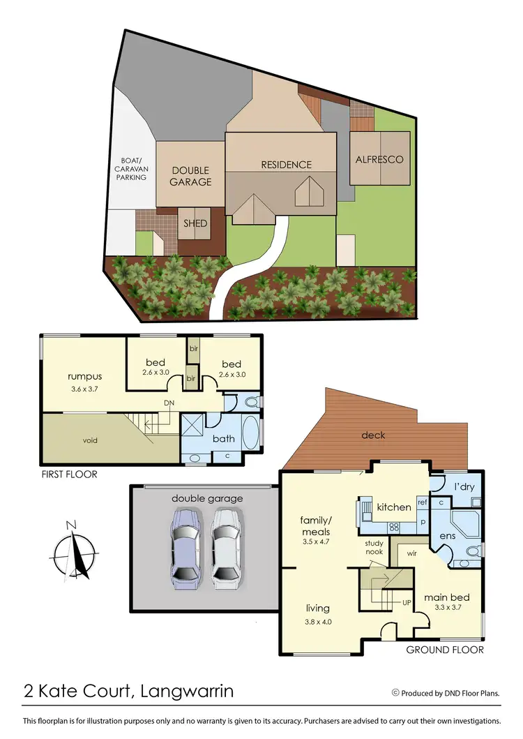 Floorplan of Homely house listing, 2 Kate Court, Langwarrin VIC 3910