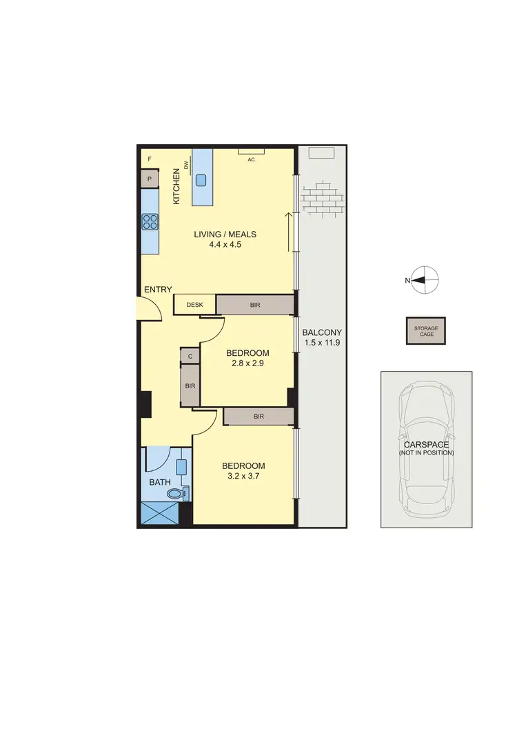 Floorplan of Homely apartment listing, 809/15 Clifton Street, Prahran VIC 3181