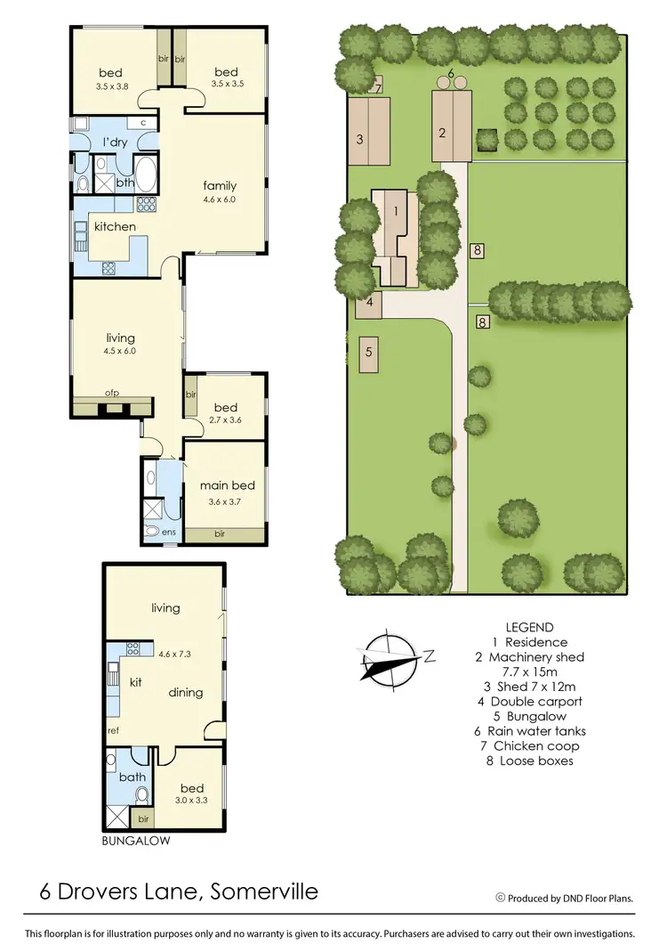 Floorplan of Homely rural property listing, 6 Drovers Lane, Somerville VIC 3912