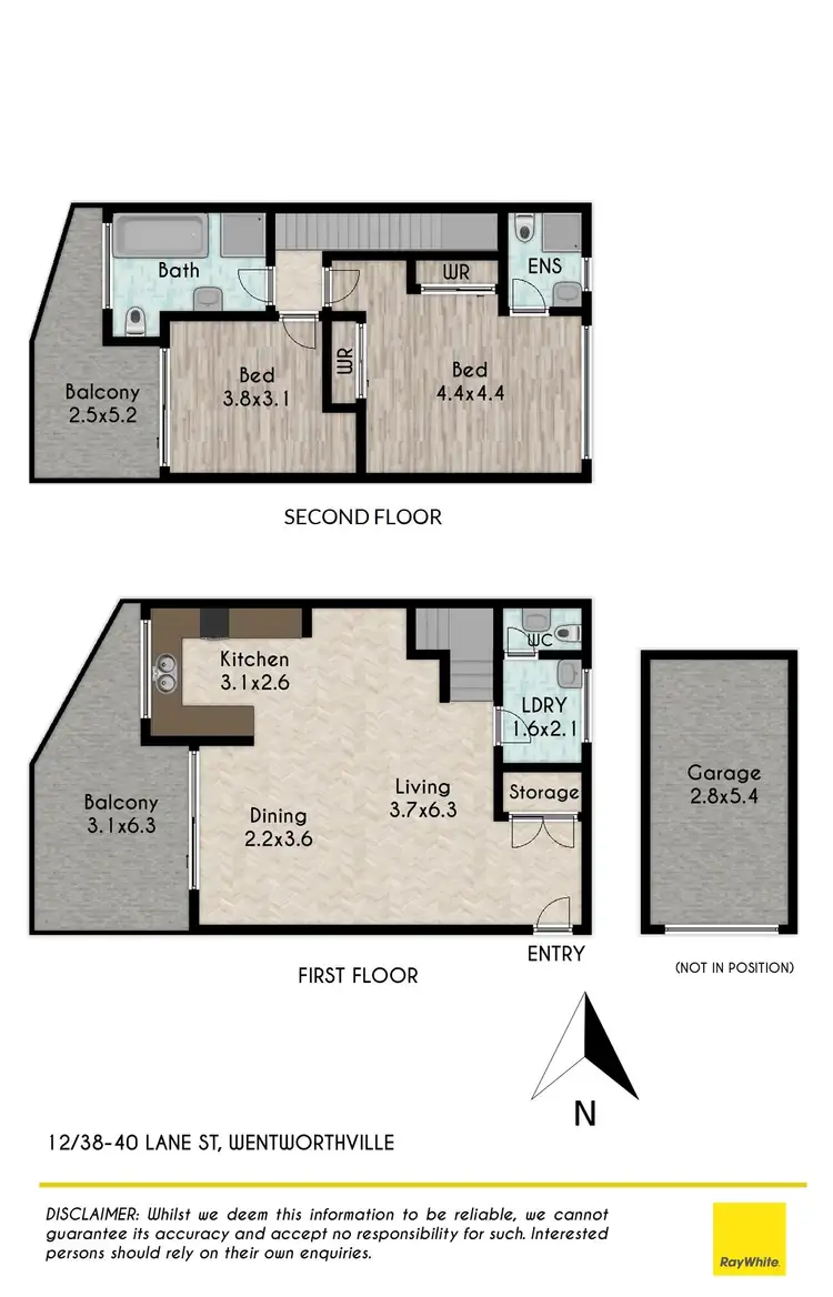 Floorplan of Homely unit listing, 12/38-40 Lane Street, Wentworthville NSW 2145