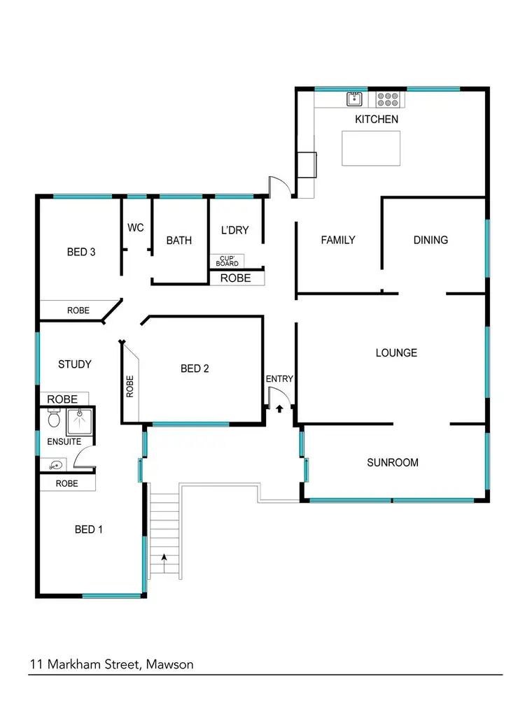 Floorplan of Homely house listing, 11 Markham Street, Mawson ACT 2607