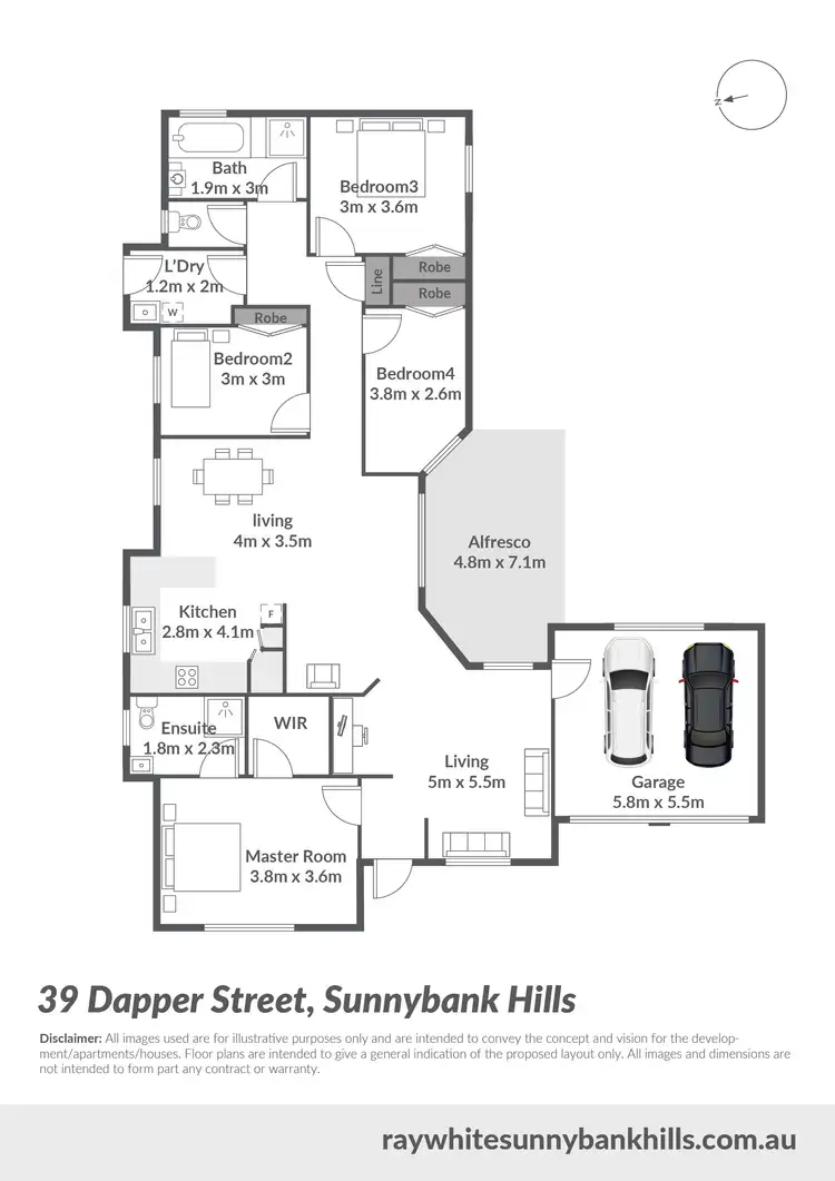 Floorplan of Homely house listing, 39 Dapper Street, Sunnybank Hills QLD 4109