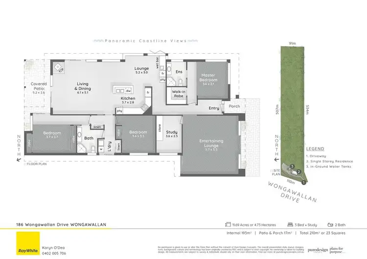 Floorplan of Homely house listing, 186 Wongawallan Drive, Wongawallan QLD 4210