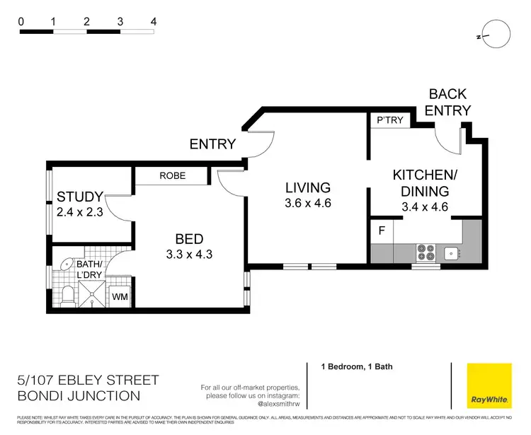 Floorplan of Homely apartment listing, 5/107 Ebley Street, Bondi Junction NSW 2022