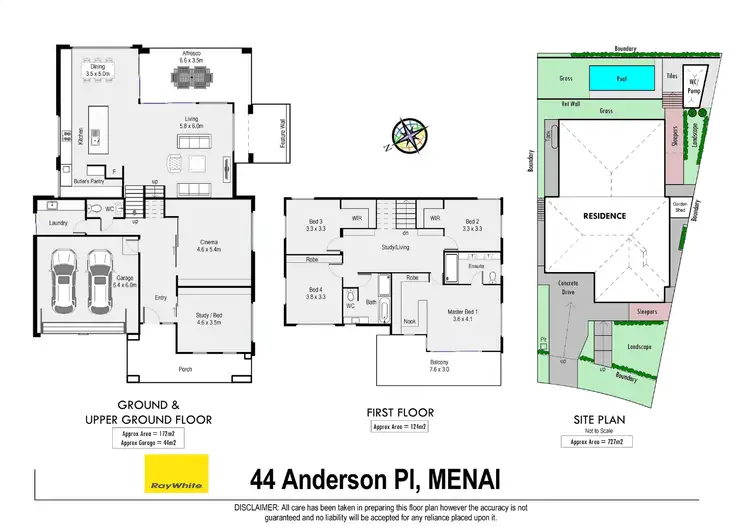 Floorplan of Homely house listing, 44 Anderson Place, Menai NSW 2234