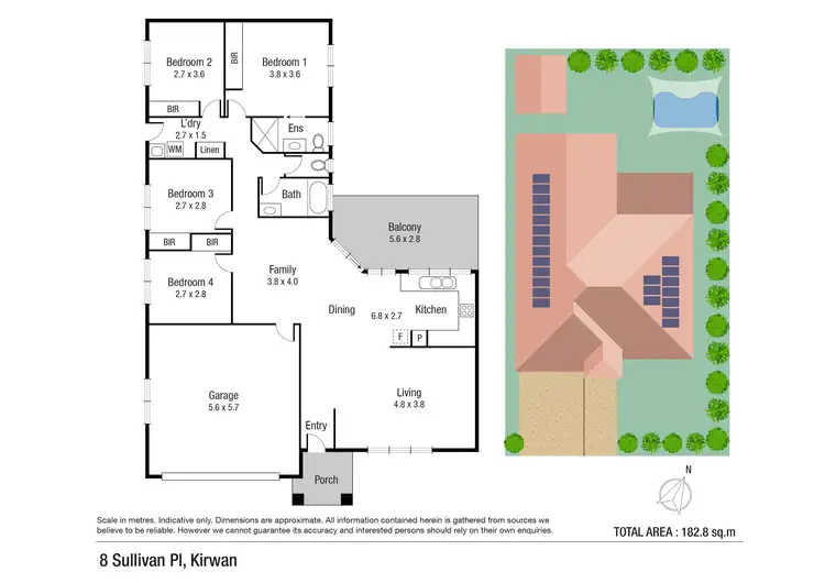 Floorplan of Homely house listing, 8 Sullivan Place, Kirwan QLD 4817