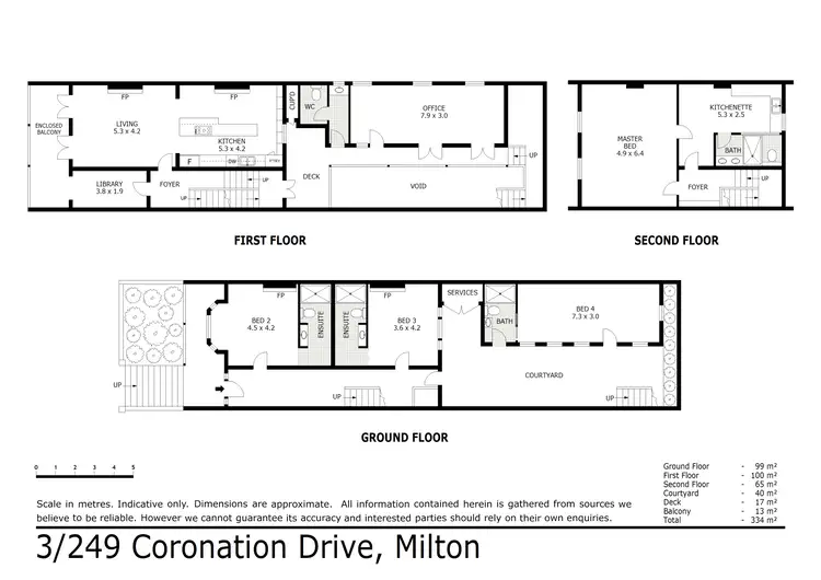 Floorplan of Homely house listing, 3/249 Coronation Drive, Milton QLD 4064